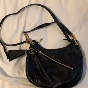 Black leather  Michael Kors bag